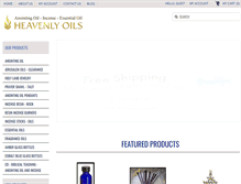 Tablet Screenshot of heavenlyoils.com